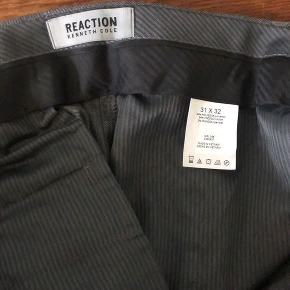 Mens Gray Slacks Kenneth Cole - Picture 2 of 2